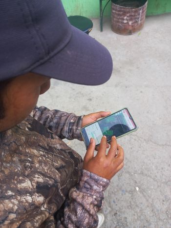 Field mapping in progress